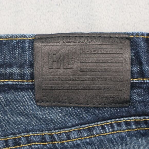 Ralph Lauren Pants Womens 6 Blue Flat Front Straight Pockets Casual Denim Jeans - Picture 16 of 16